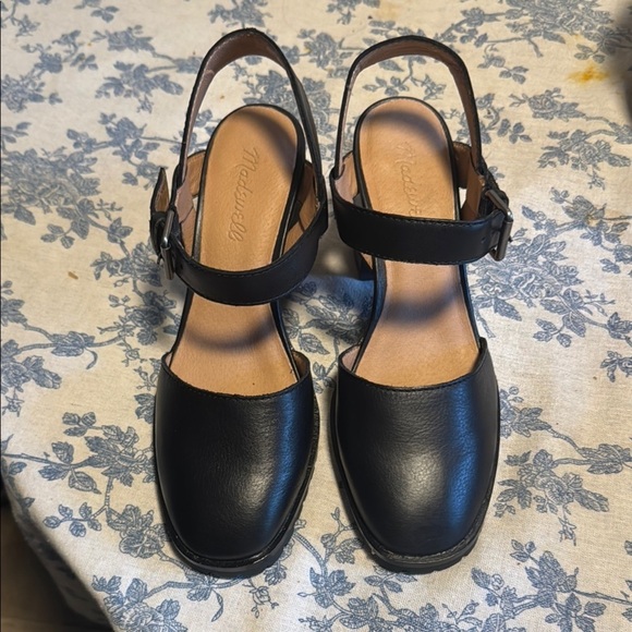 Madewell Shoes - Madewell Ankle Strap Lugsole Heels Black Size 7 NIB Claudie